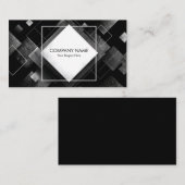 Industriële betonnen textuur diamant visitekaartje (Voorkant / Achterkant)