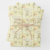 Industriële Bolt Print Wrapping Papier Inpakpapier Vel (In situ)