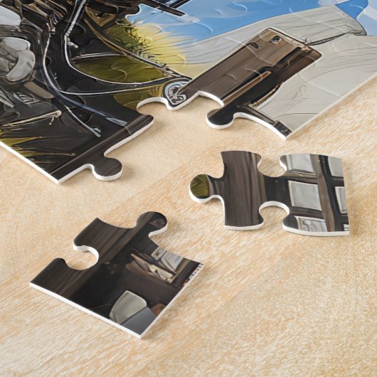 Industriële boomhutpuzzel legpuzzel (Zijkant)