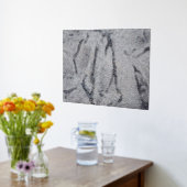 Industriële botanische zilveren foliedruk folie afdrukken (Laag (Keuken))