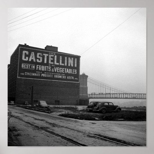 Industriële bouw in Cincinnati - 1938 Poster (Voorkant)