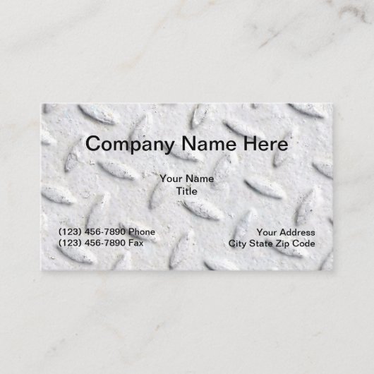 Industriële bouwnijverheid visitekaartje (Voorkant)