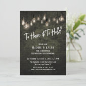 Industriële brick Edison lichten te hebben en te h Kaart (Staand voorkant)