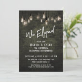 Industriële brick met Edison-lampjes die we hebben Kaart (Staand voorkant)