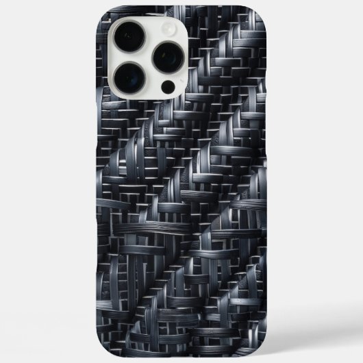 Industriële Carbon Fiber Weave Textured 3D Patroon Case-Mate iPhone Case (Achterkant)