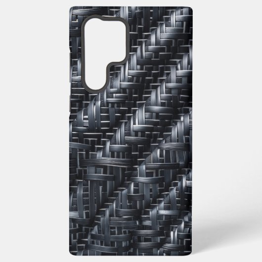 Industriële Carbon Fiber Weave Textured 3D Patroon Samsung Galaxy Hoesje (Achterkant)