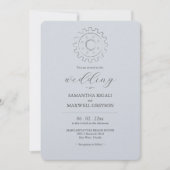 Industriële Chic Grey bruiloft uitnodigingen (Voorkant)