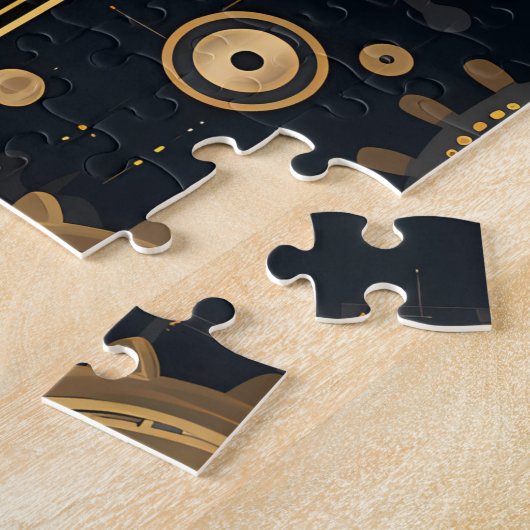 Industriële chique puzzel legpuzzel (Zijkant)