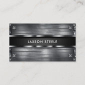 Industriële constructie van geklonken metaal visitekaartje (Voorkant)