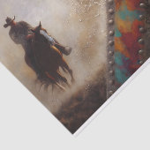 Industriële Cowboy Decoupage Tissuepapier (Detail)