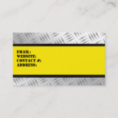 Industriële diamantplaten en staal visitekaartje (Achterkant)