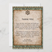 Industriële Elegantie Steampunk Bruiloft Bedankkaart (Voorkant)