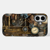 Industriële Fantasy Tijdloze Gears en pijpen Case-Mate iPhone Case (Achterkant (horizontaal))