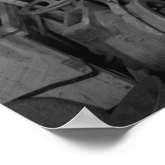 Industriële foto: Blacksmith Shop in Windmill Fact Poster (Hoek)