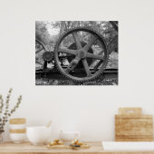 Industriële foto - oliepompleidingen - reductietan poster (Keuken)