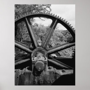 Industriële foto — Rum Distillery Bearing and Gear Poster