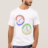 Industriële gasdruk- en temperatuurmeter t-shirt (Voorkant)