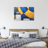 Industriële Geometrisch Canvas Afdruk (Insitu (Slaapkamer))