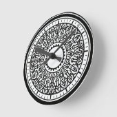 Industriële geometrische embleem wandklok (Hoek)