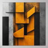 Industriële Geometrische Kunst Poster (Voorkant)