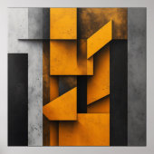 Industriële Geometrische Kunst Poster (Voorkant)