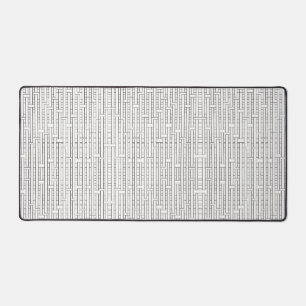 Industriële Grid-Zwart en Wit Modern Minimalist Bureaumat