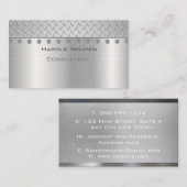 Industriële Grip Metallic Roestvrij staal Visitekaartje (Voorkant / Achterkant)