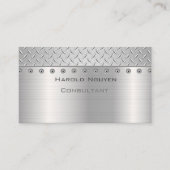 Industriële Grip Metallic Roestvrij staal Visitekaartje (Voorkant)