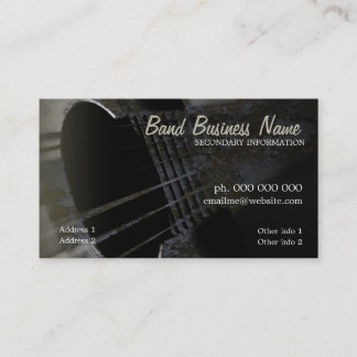 Industriële Grunge Gitaar V.3.0 Zakelijk Kaartje Visitekaartje