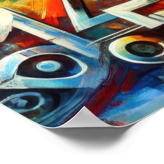 Industriële grunge poster (Hoek)