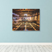 Industriële hal canvas afdruk (Insitu (Houten vloer))