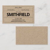  industriële hedendaagse stijl visitekaartje (Voorkant / Achterkant)