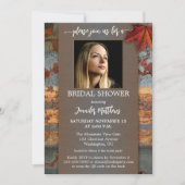 Industriële Herfst Foto Vrijgezellenfeest Kaart (Voorkant)