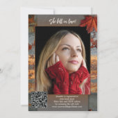 Industriële Herfst Foto Vrijgezellenfeest Kaart (Achterkant)