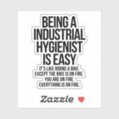 Industriële hygiënist sticker (Vel)