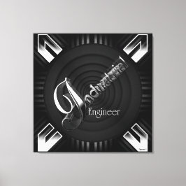 Industriële ingenieur Deco Flare Canvas Afdruk