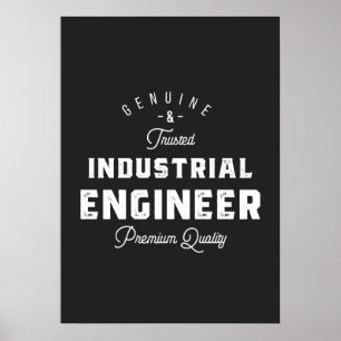 Industriële ingenieur, koel, ingenieur, engineerin poster