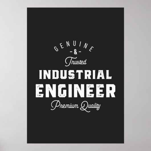 Industriële ingenieur, koel, ingenieur, engineerin poster (Voorkant)