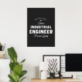 Industriële ingenieur, koel, ingenieur, engineerin poster (Thuiskantoor)
