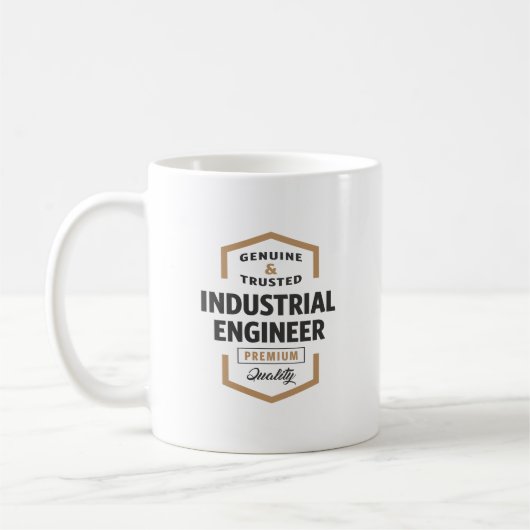 Industriële ingenieur Logo Cadeauideeën. Koffiemok (Links)