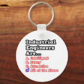 Industriële ingenieur Quiz...Joke Sleutelhanger (Voorkant)