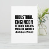 Industriële ingenieur wegens wonderwerker aankondiging (Staand voorkant)