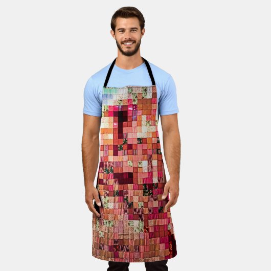 Industriële kaasbouw schort (Gedragen)