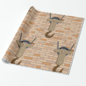 Industriële katrol haak mechanisch ontwerp cadeaupapier (Uitgerold)