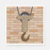 Industriële katrol haak mechanisch ontwerp servet (Voorkant)