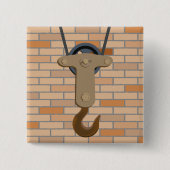 Industriële katrol haak  mechanisch ontwerp vierkante button 5,1 cm (Voorkant)