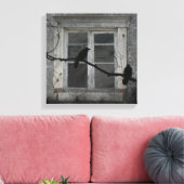 Industriële kraaien canvas afdruk (Insitu (Woonkamer))