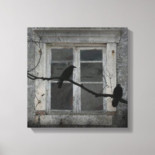 Industriële kraaien canvas afdruk (Voorkant)