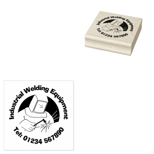 Industriële lassenmateriaalzaken. rubberstempel (Gestempeld)