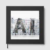 Industriële Lettervorm – AI Gastenboek (Voorkant)